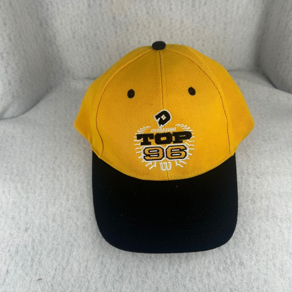 Extra Innings Baseball Cap Mens OSFA Yellow DeMarini Top 96 Snapback Hat‎ P096D